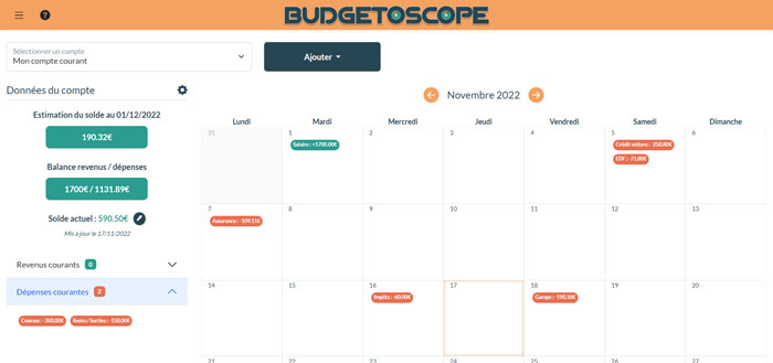 Budgetoscope vous aide à gérer votre budget